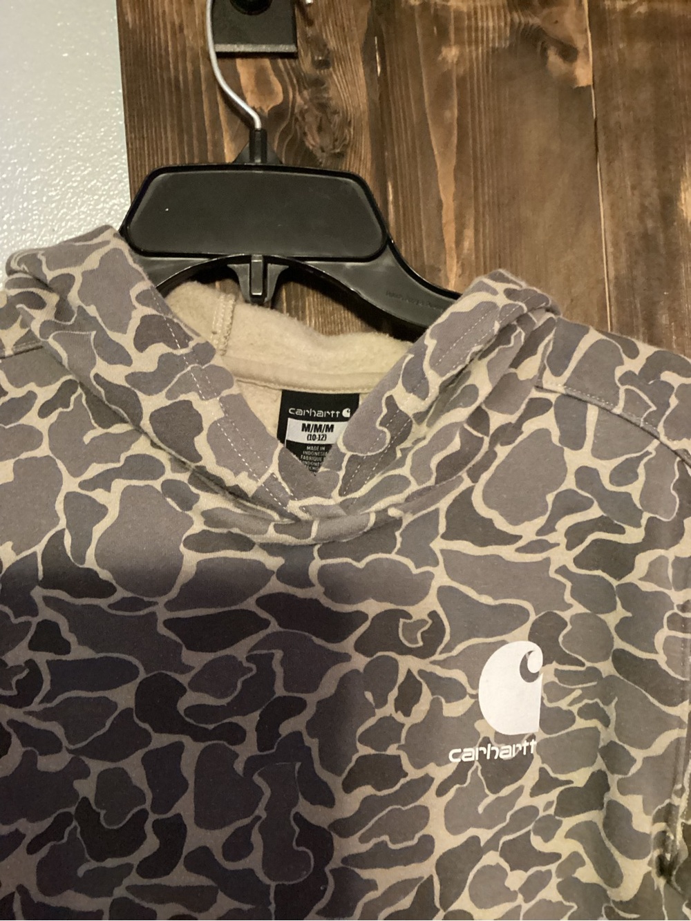 Carhartt Kids Gray Camo Pullover Hoodie